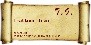 Trattner Irén névjegykártya